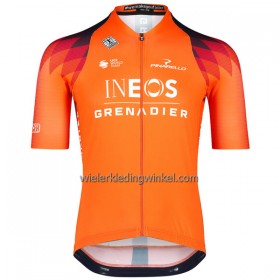 Wielershirt 2023 INEOS Grenadiers Oranje Donkerblauw